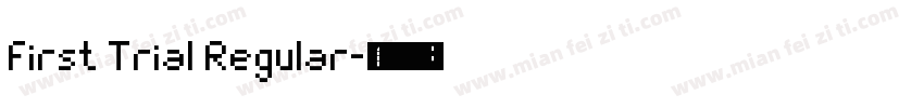 First Trial Regular字体转换